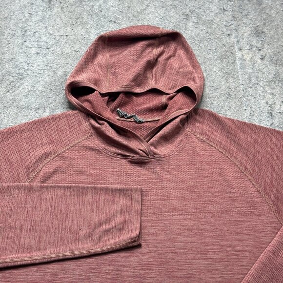 Lululemon Hoodie Women's L Red Lightweight Nylon Performance Pullover Stretch - Picture 1 of 15